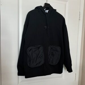 Adidas R.Y.V.  Black Hoodie with Unique Pockets